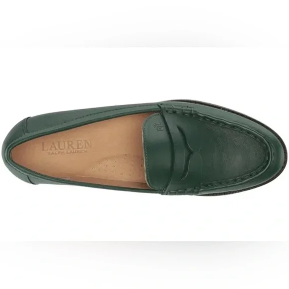 Ralph Lauren Women's Dark Green Loafers - Picture 2 of 4